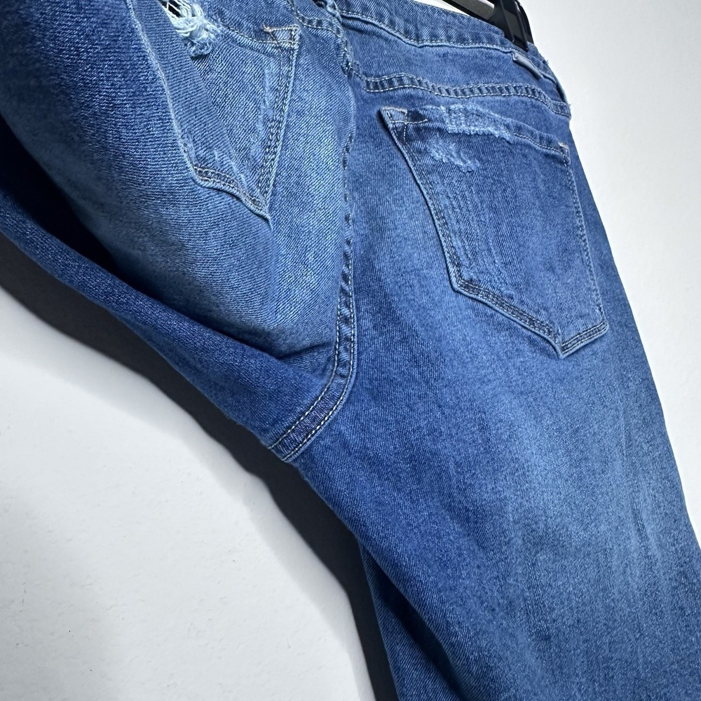 Dear John Rosie Flare Jeans Women's Size 30 Medium Wash Distressed Stretch Denim - Picture 5 of 13